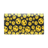 Smiley Face Emoji Print Design LKS304 Women's Trifold Wallet