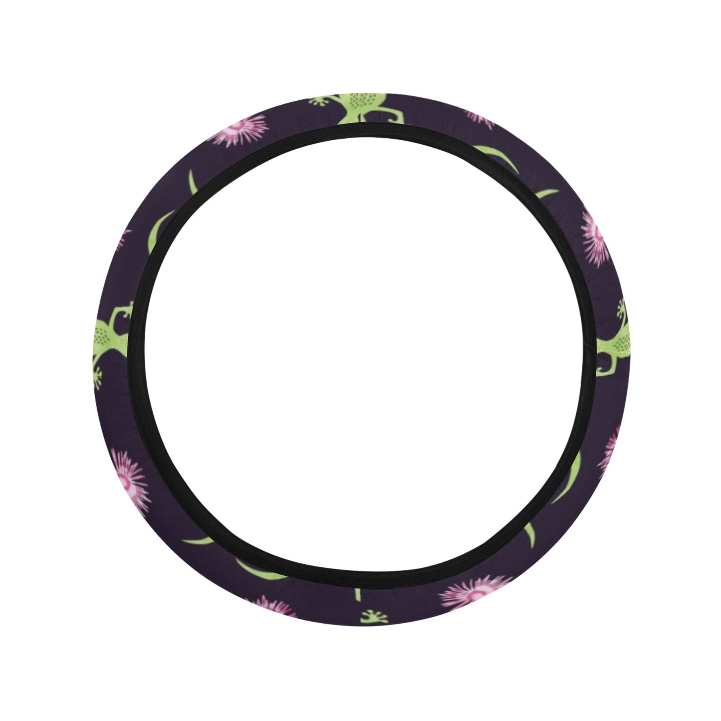 lizard Print Design LKS402 Steering Wheel Cover with Elastic Edge
