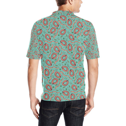 Sausage Print Design LKS303 Men Polo Shirt