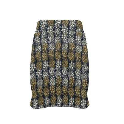 Pineapple Print Design Pattern 17" Golf & Pickleball Skort with Pockets