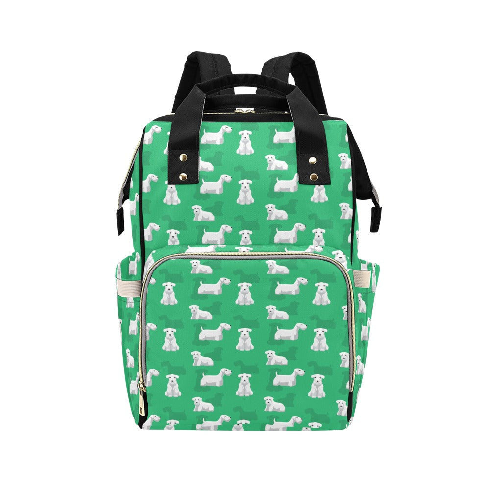 Sealyham Terriers Print Design LKS301 Diaper Bag Backpack