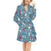 Sewing Equipment Print Design LKS301 Women's Fleece Robe