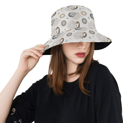 Sun Moon Print Design LKS302 Unisex Bucket Hat