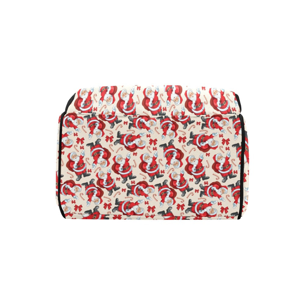 Santa Christmas Themed Print Design LKS302 Diaper Bag Backpack