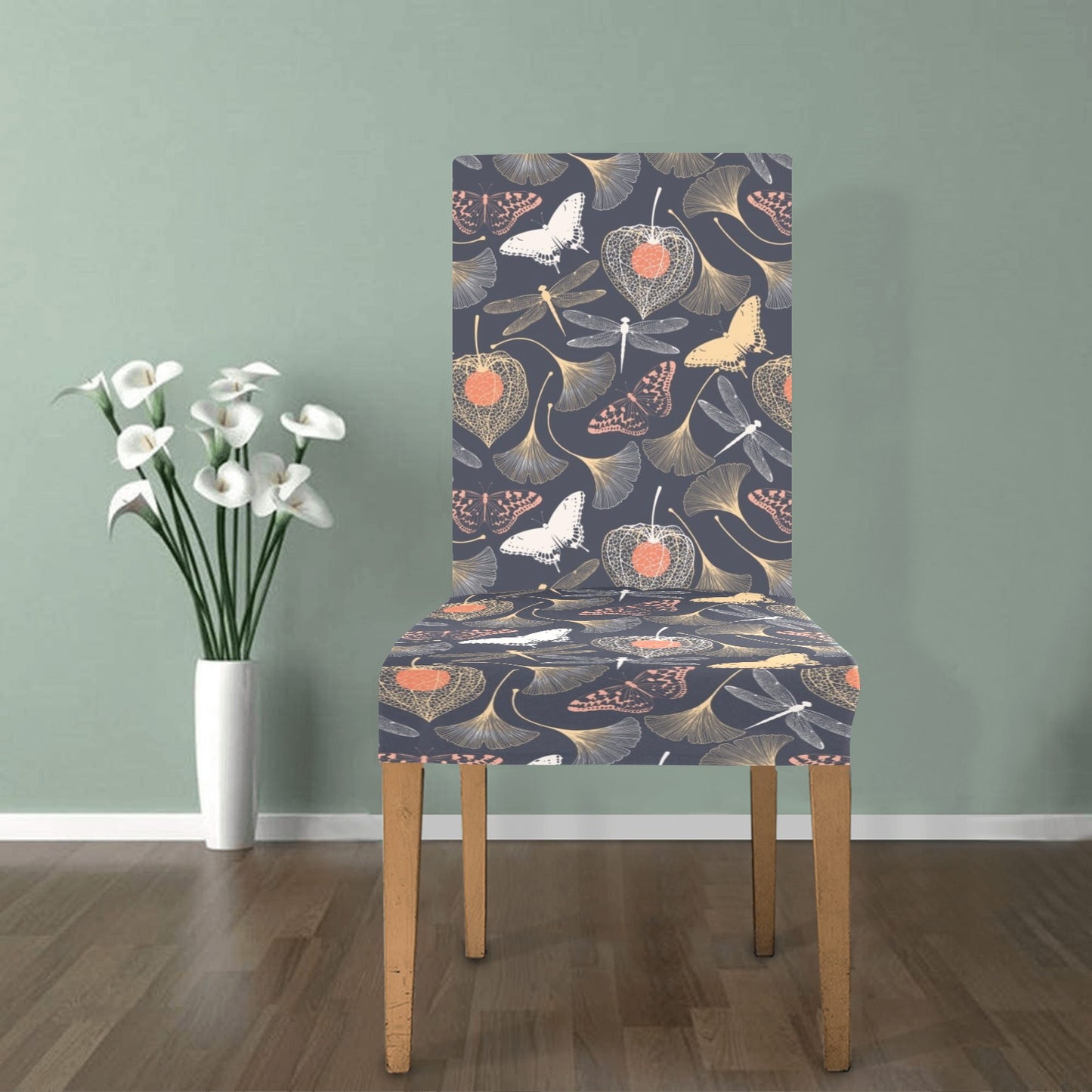 Dragonfly Print Design LKS404 Dining Chair Slipcover