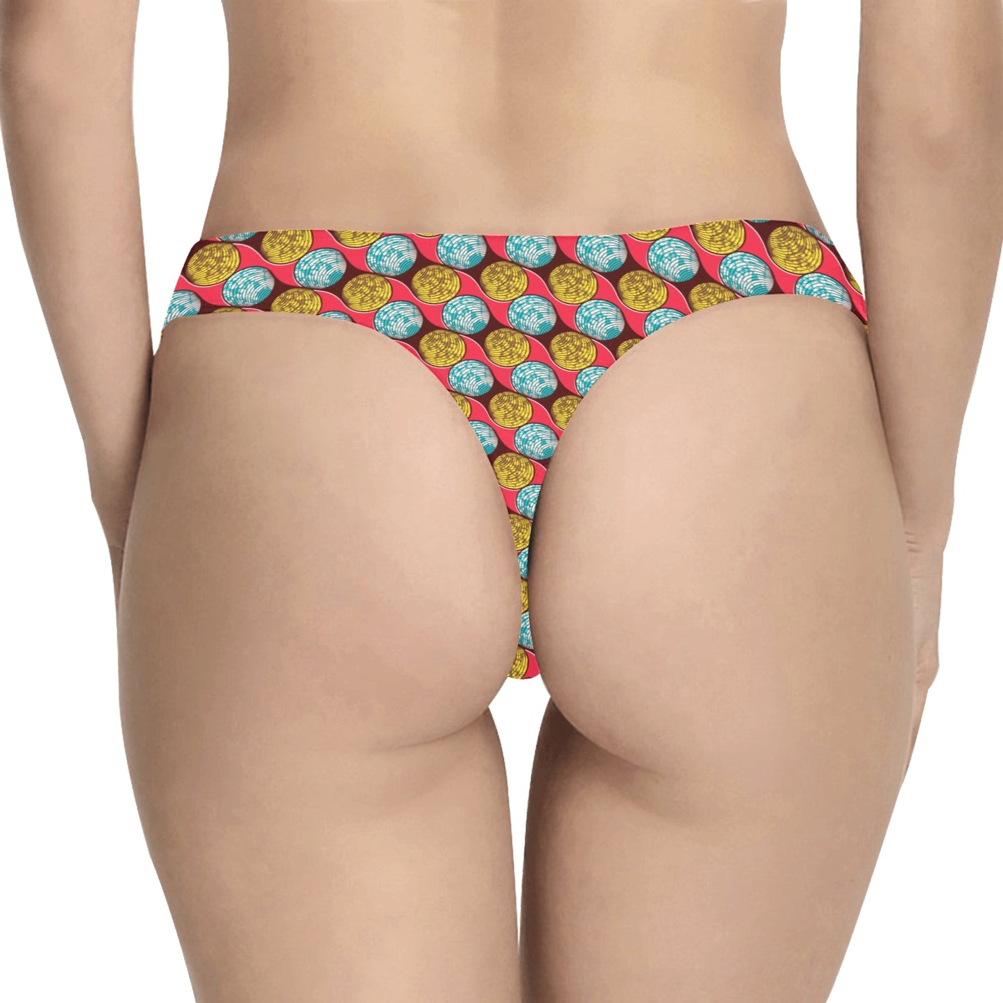 African Fashion Print Pattern Women's Thongs