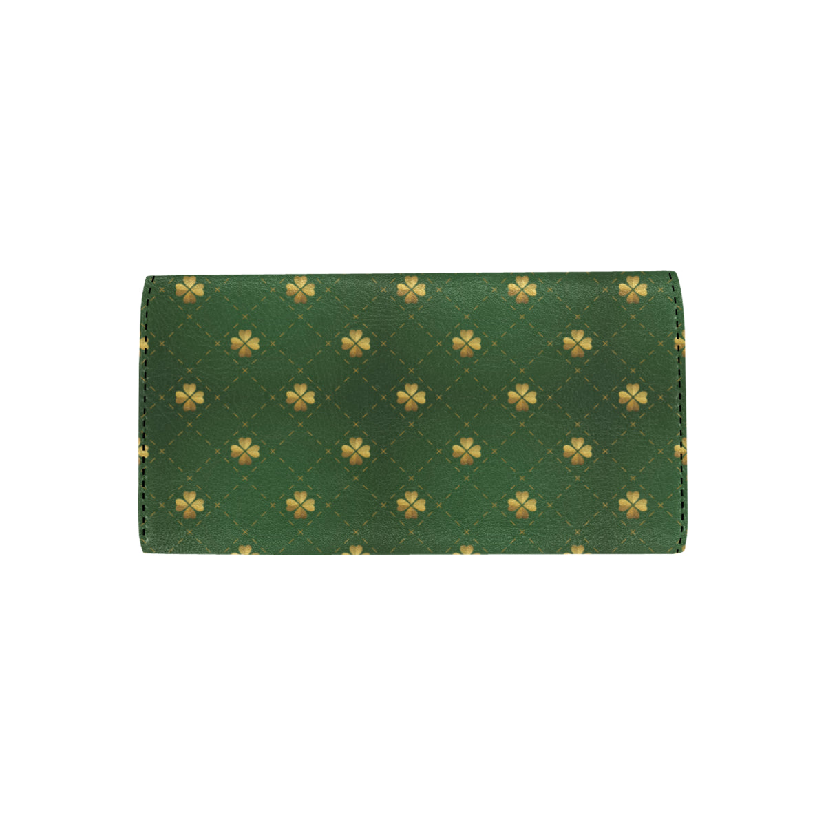 Clover  Pattern Print Design 01 Women's Trifold Wallet