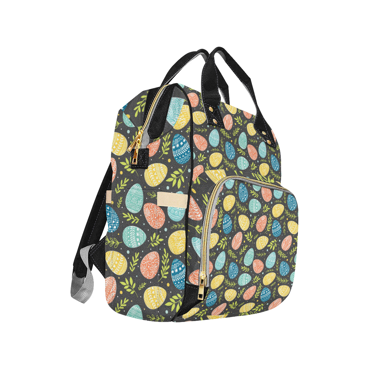Easter Eggs Pattern Print Design RB01 Diaper Bag Backpack