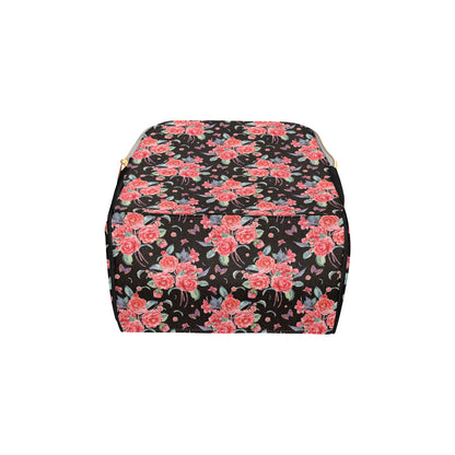 Camellia Pattern Print Design CM03 Diaper Bag Backpack
