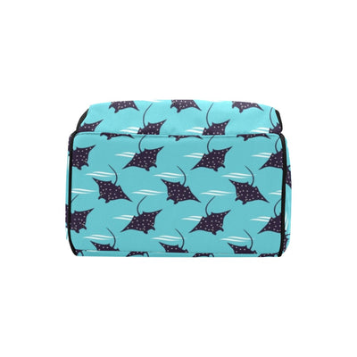 Manta Ray Print Design LKS403 Diaper Bag Backpack