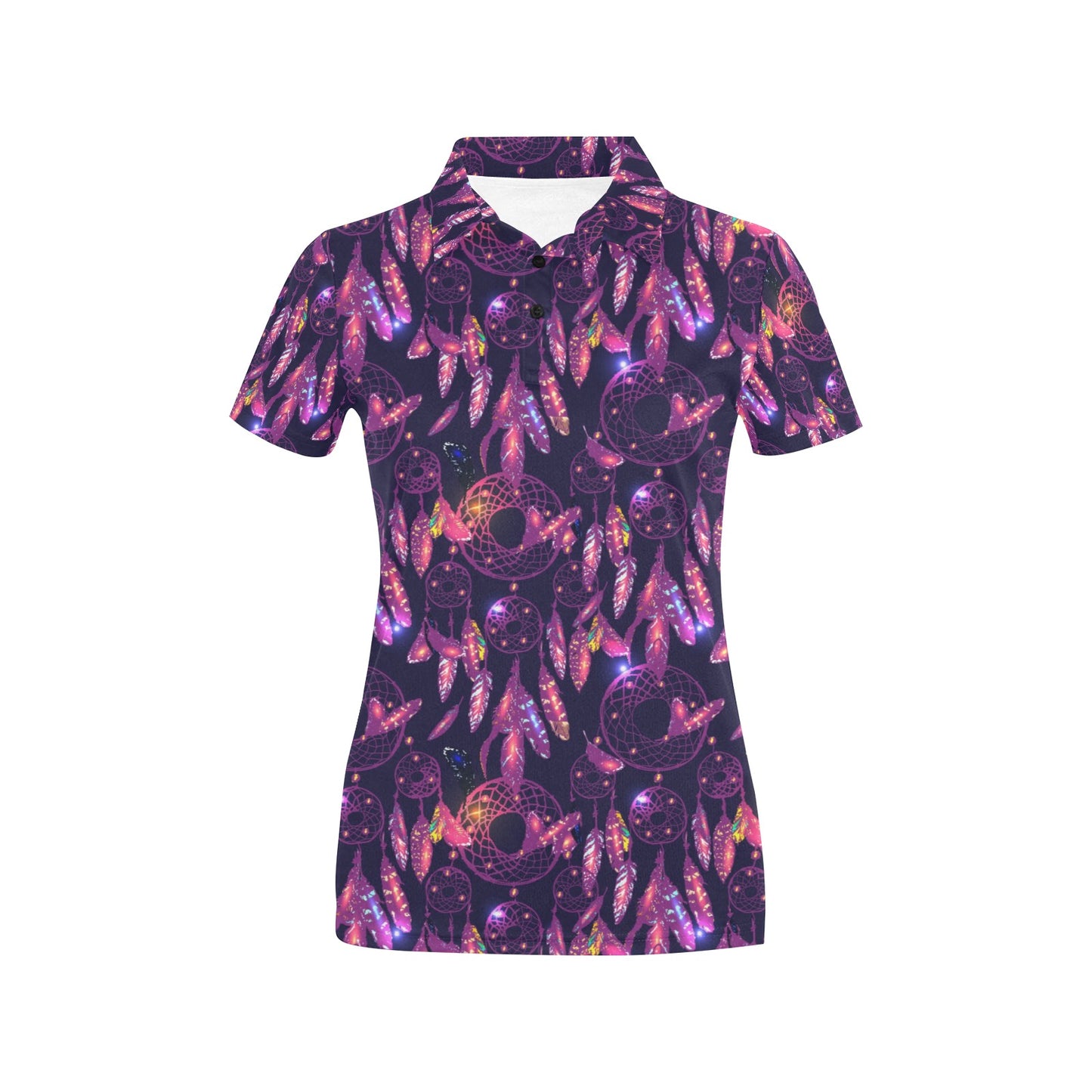 Dream catcher neon Women's Polo Shirt