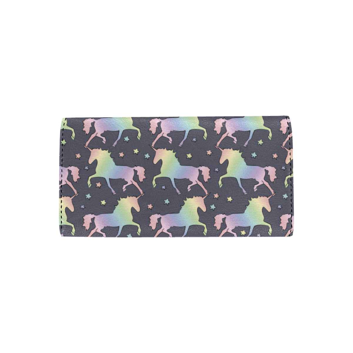 Rainbow Pattern Print Design A05 Women's Trifold Wallet
