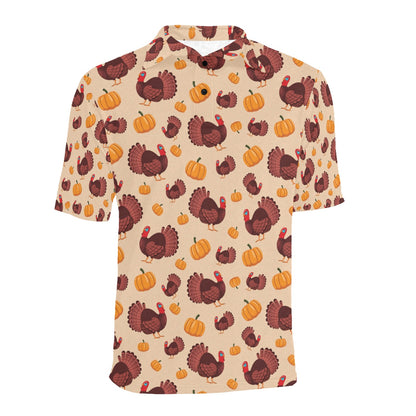Thanksgiving Print Design LKS308 Men Polo Shirt