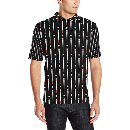 Baseball Pattern Print Design 03 Men Polo Shirt