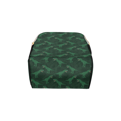 T Rex Pattern Print Design A06 Diaper Bag Backpack
