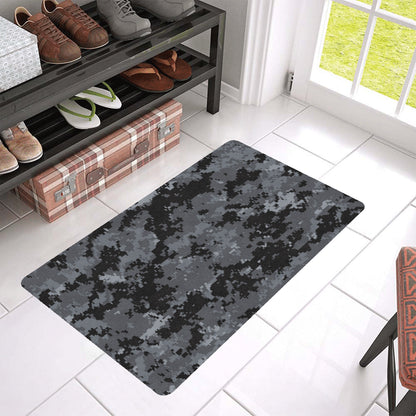 ACU Digital Black Camouflage Rubber Doormat