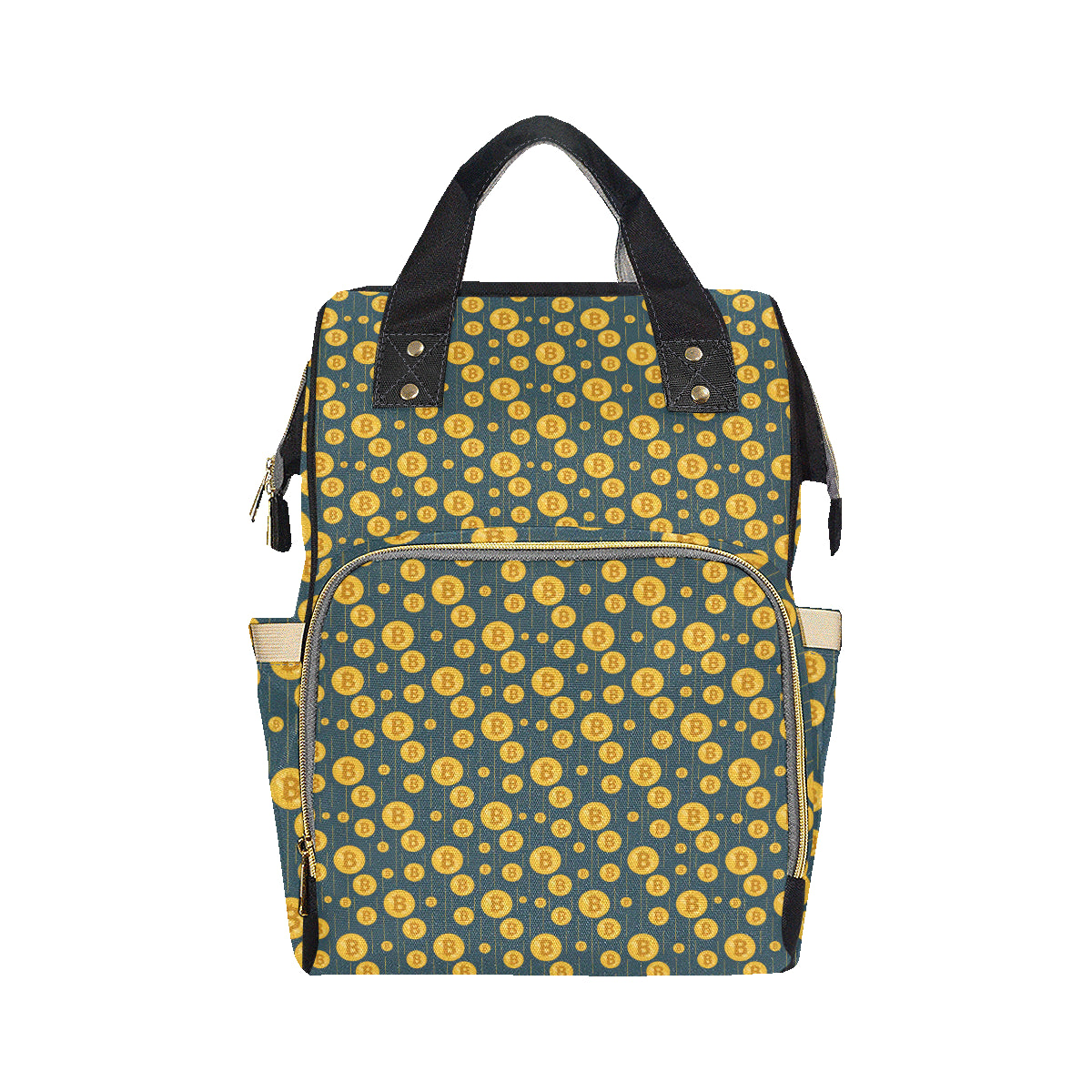 Bitcoin Pattern Print Design 01 Diaper Bag Backpack