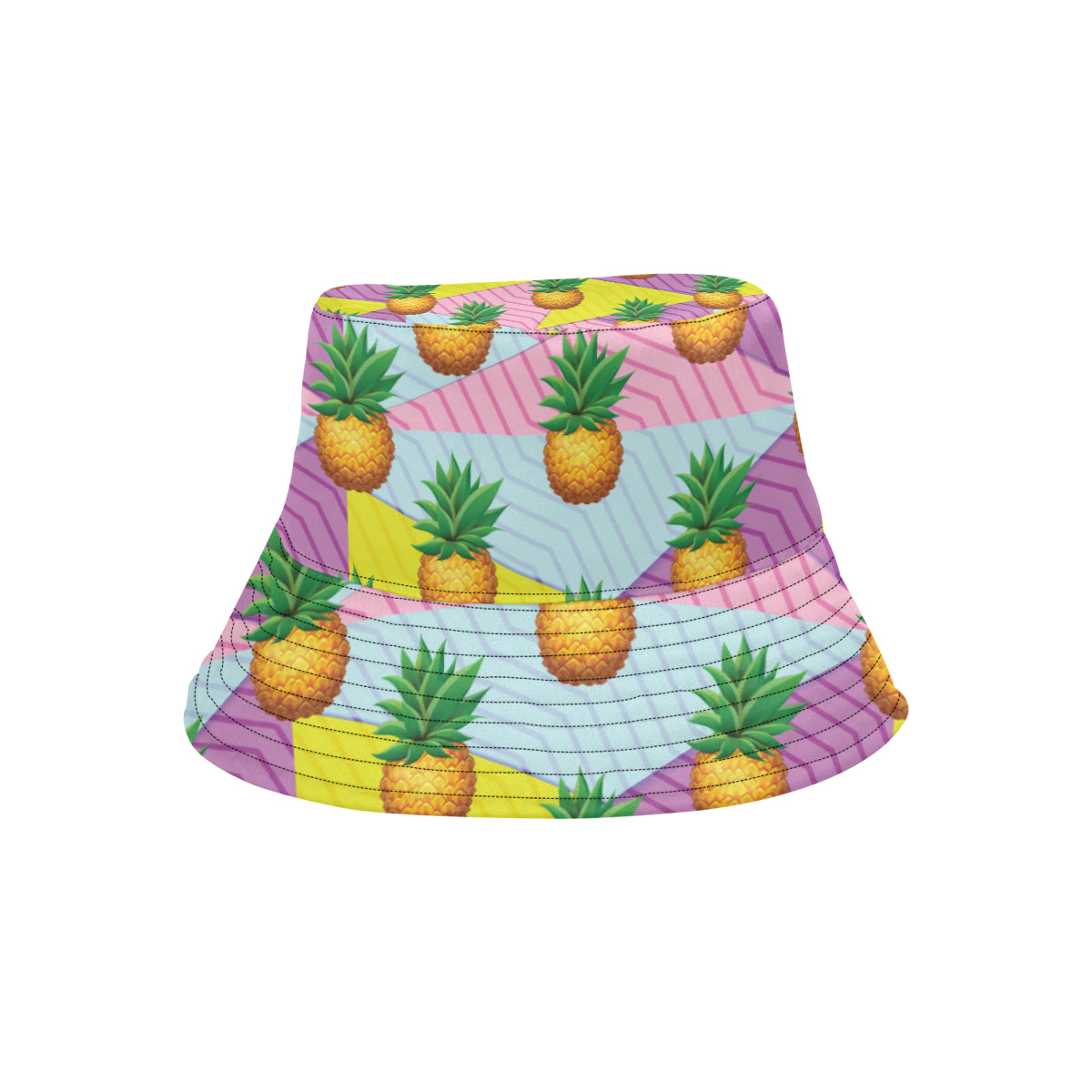 Pineapple Pattern Print Design PP05 Unisex Bucket Hat