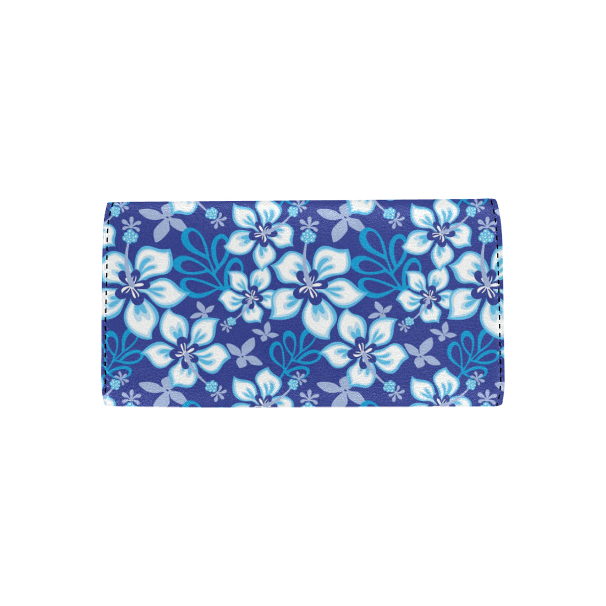 Hibiscus Pattern Print Design HB04 Women's Trifold Wallet