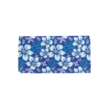 Hibiscus Pattern Print Design HB04 Women's Trifold Wallet