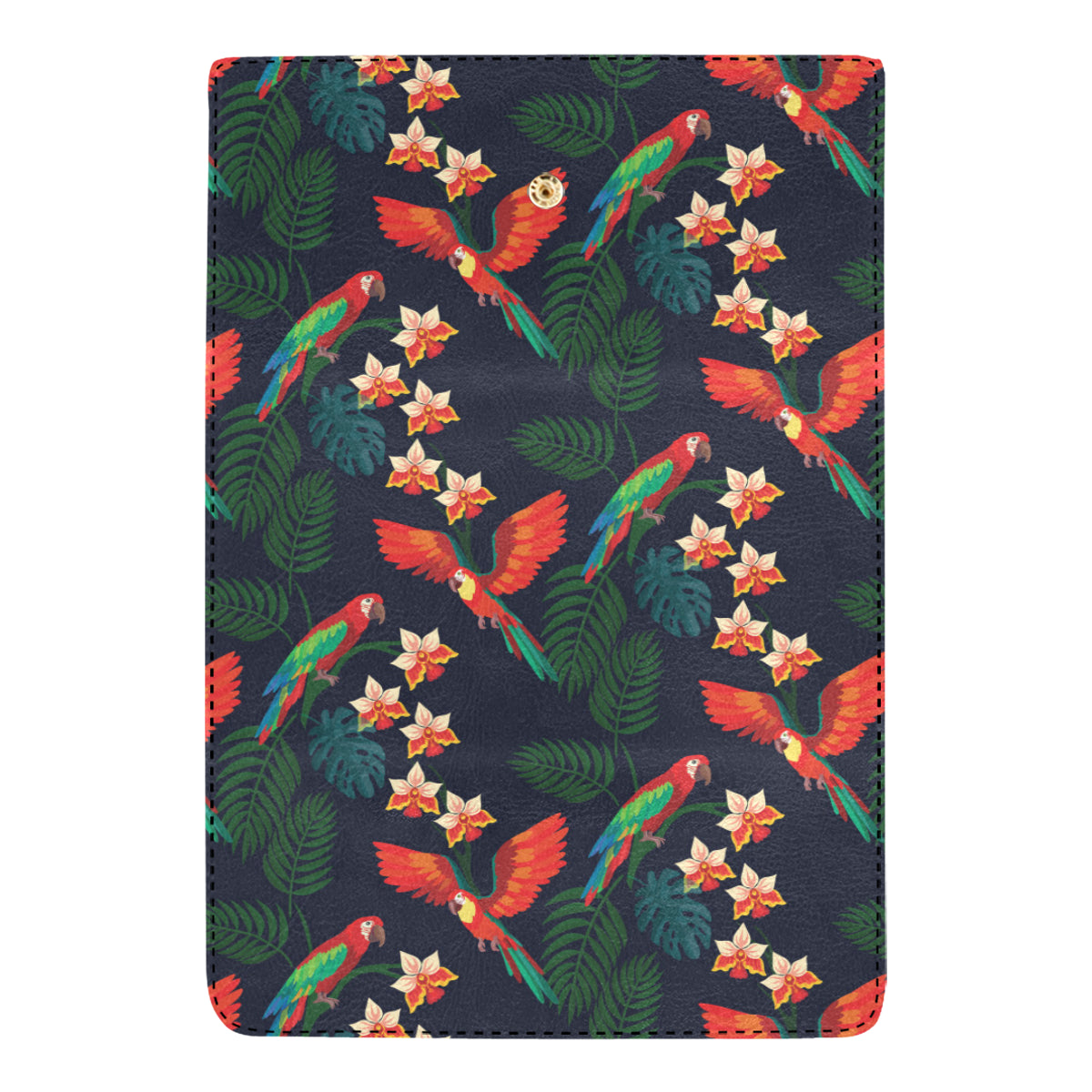 Macaw Pattern Print Design 02 Women's Trifold Wallet