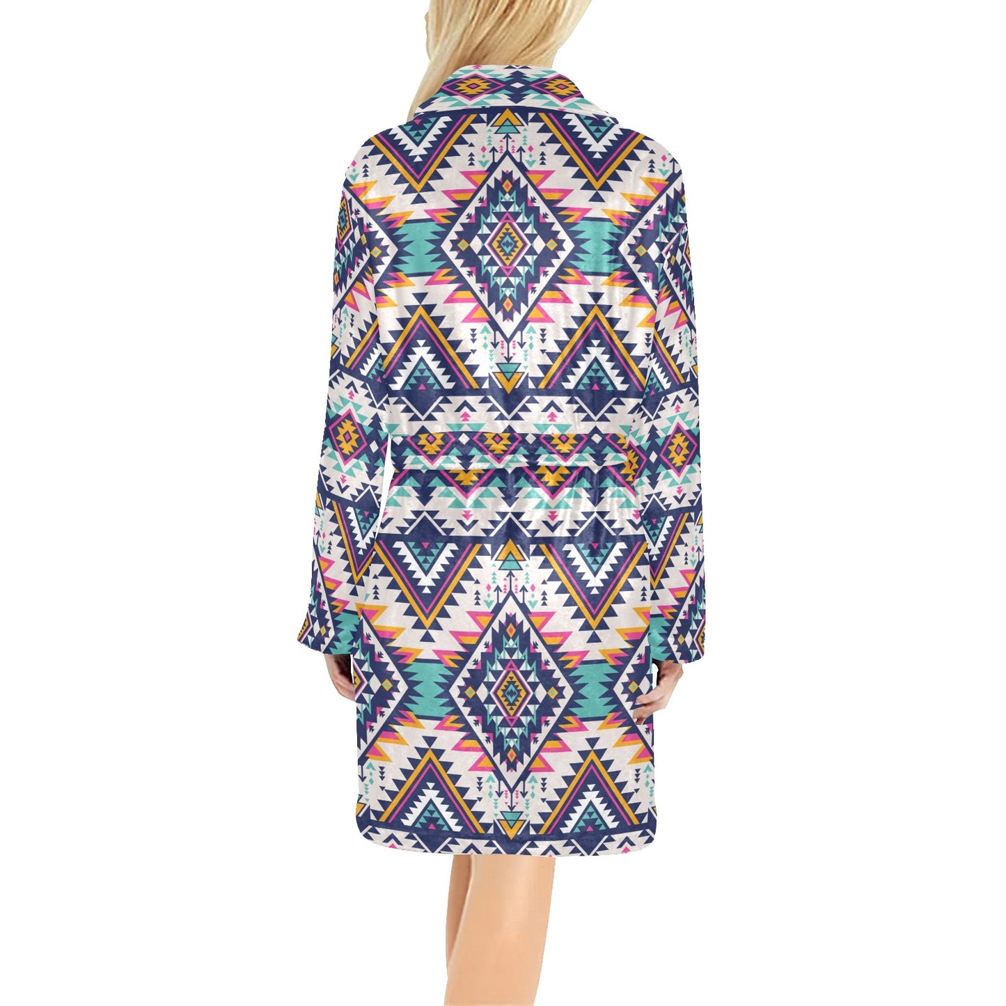 Tribal Aztec native american Women's Fleece Robe