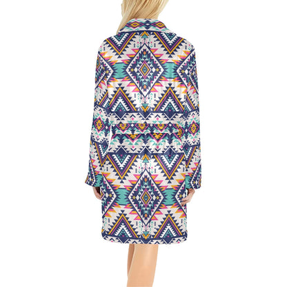 Tribal Aztec native american Women's Fleece Robe