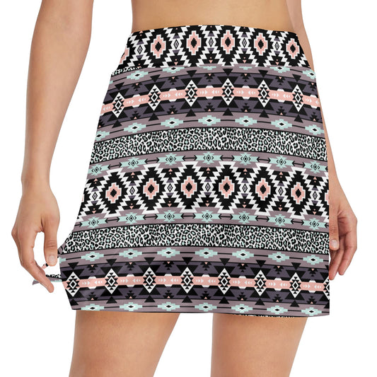 Safari Pattern Print Design LKS302 17" Golf & Pickleball Skort with Pockets