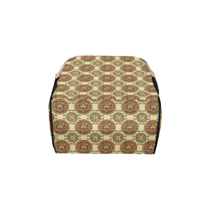 Calendar Aztec Themed Print Pattern Diaper Bag Backpack