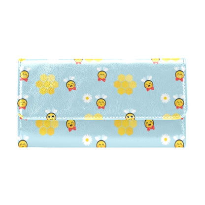 Bee Cute Print Design LKS304 Women's Trifold Wallet