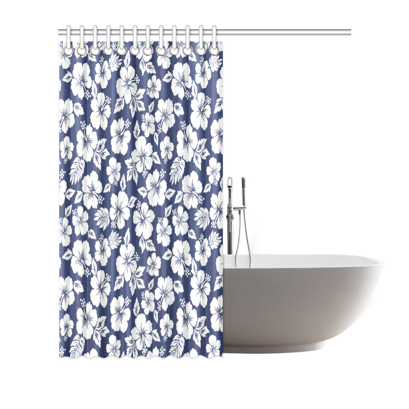 Hibiscus Pattern Print Design HB012 Shower Curtain
