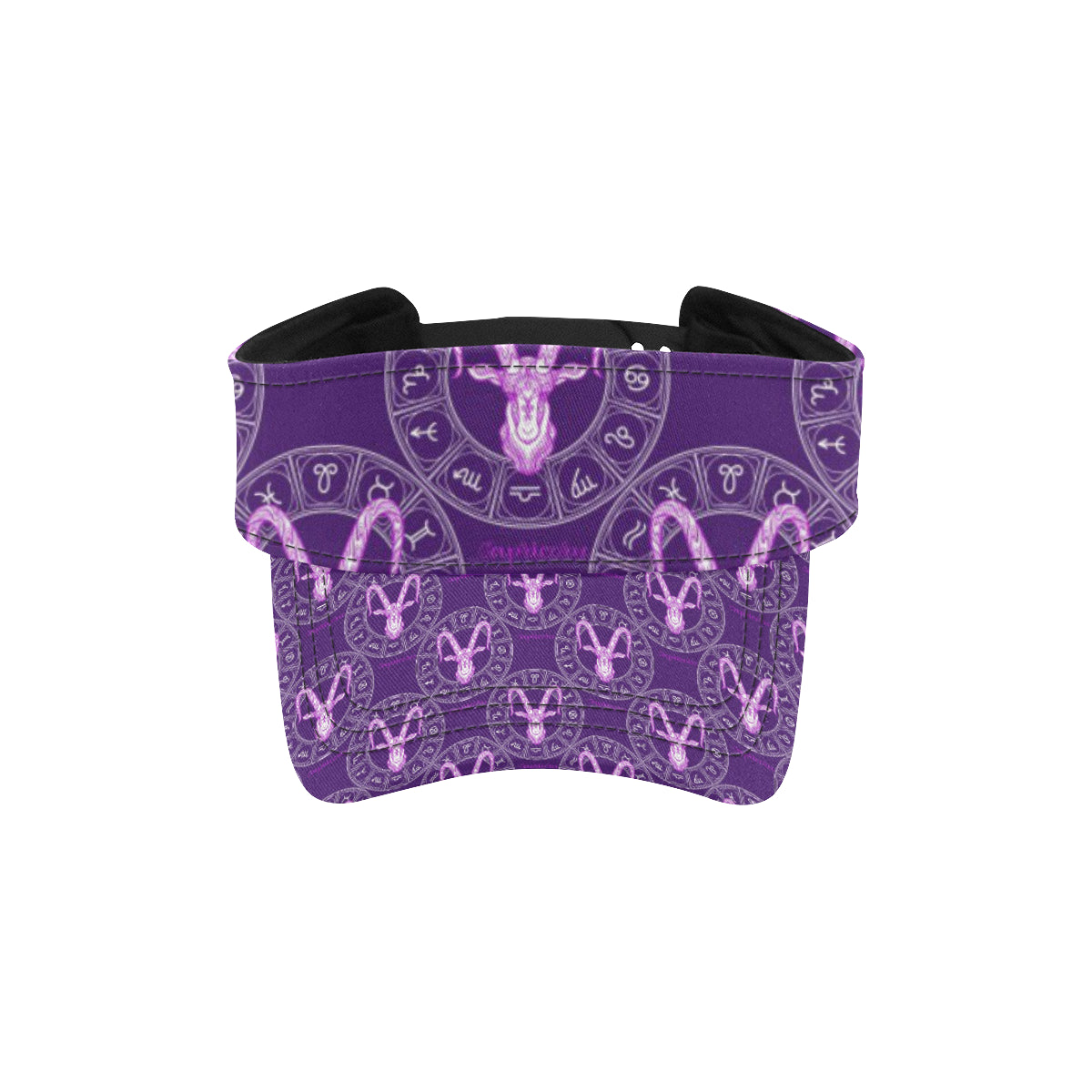 Capricorn Zodiac Pattern Print Design 04 Unisex Sun Visor
