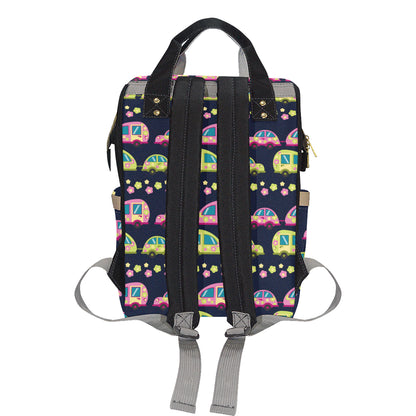 Camper Cute Camping Design No 3 Print Diaper Bag Backpack