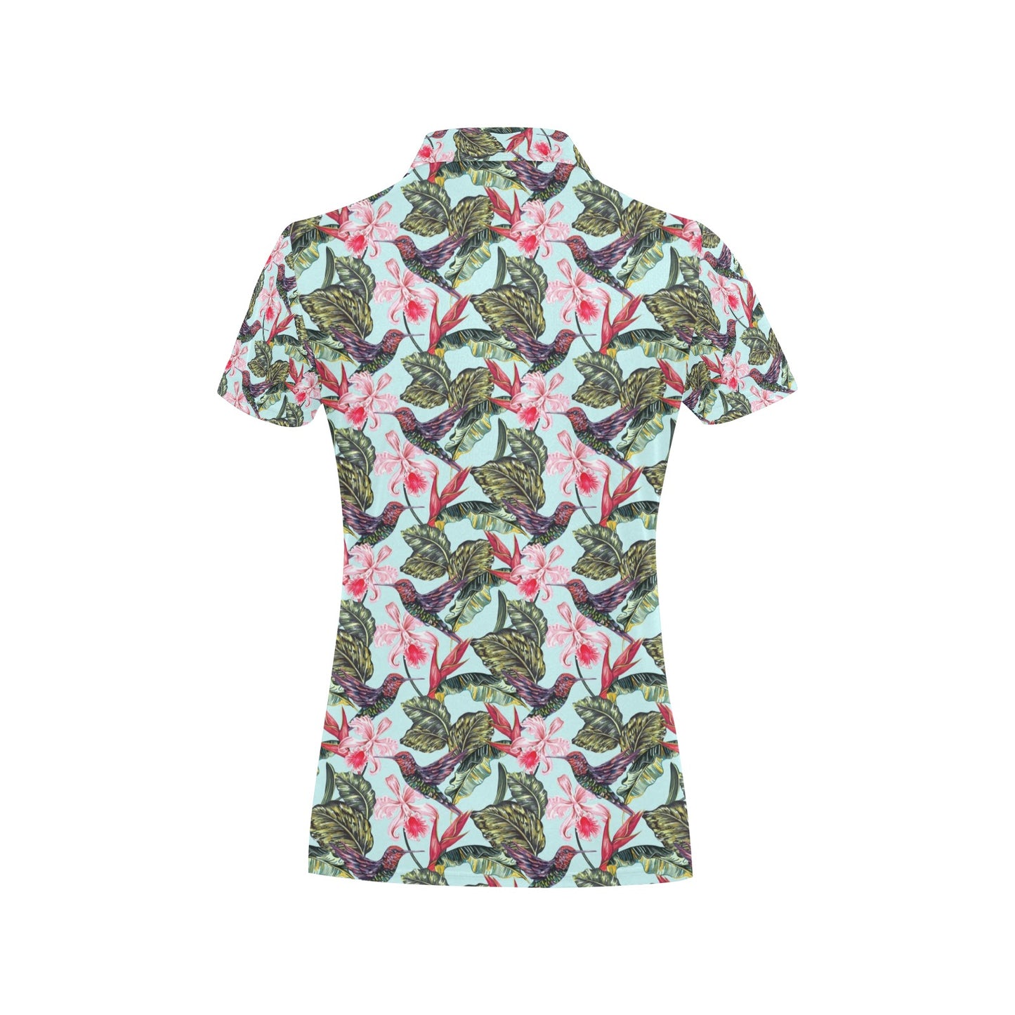 Horse Luxury Themed Pattern Print Women's Polo Shirt