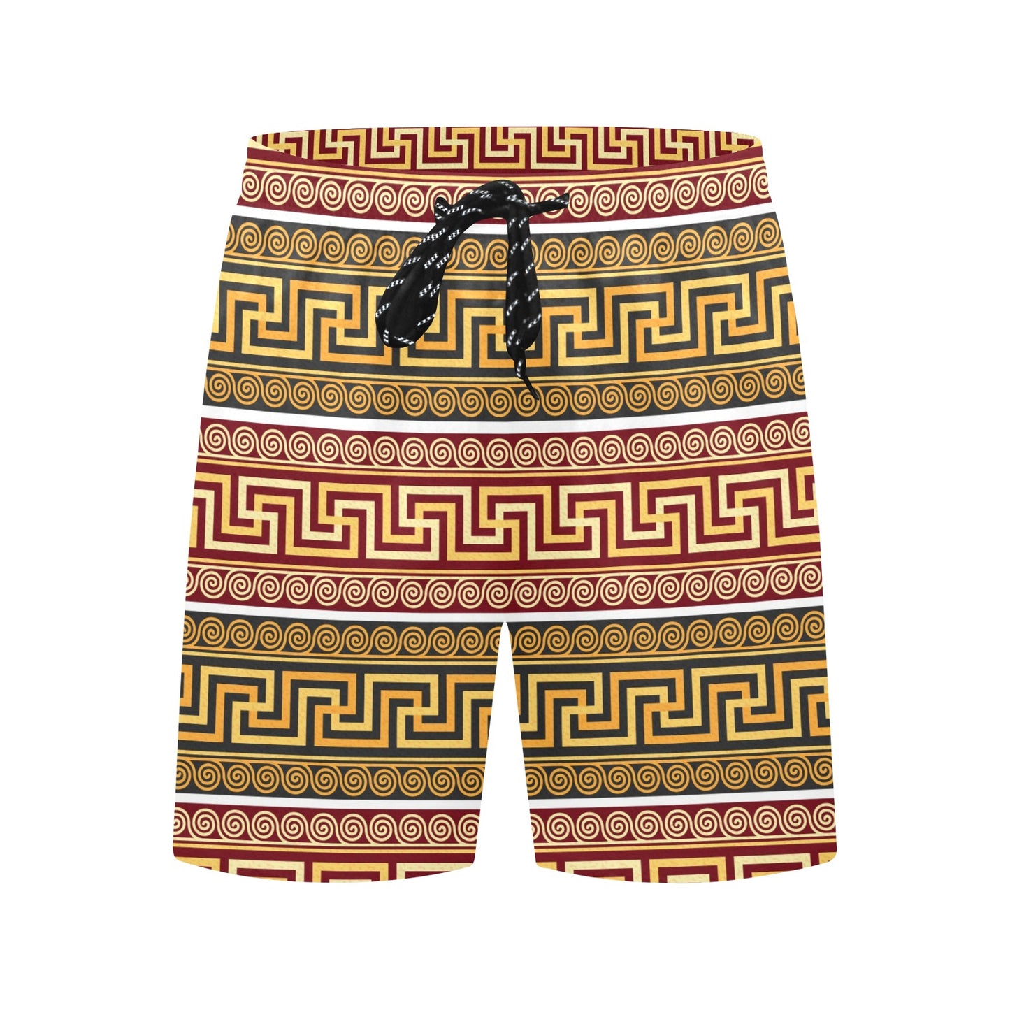 Ancient Greek Pattern Print Design LKS302 Men's Swim Trunks Beach Shorts