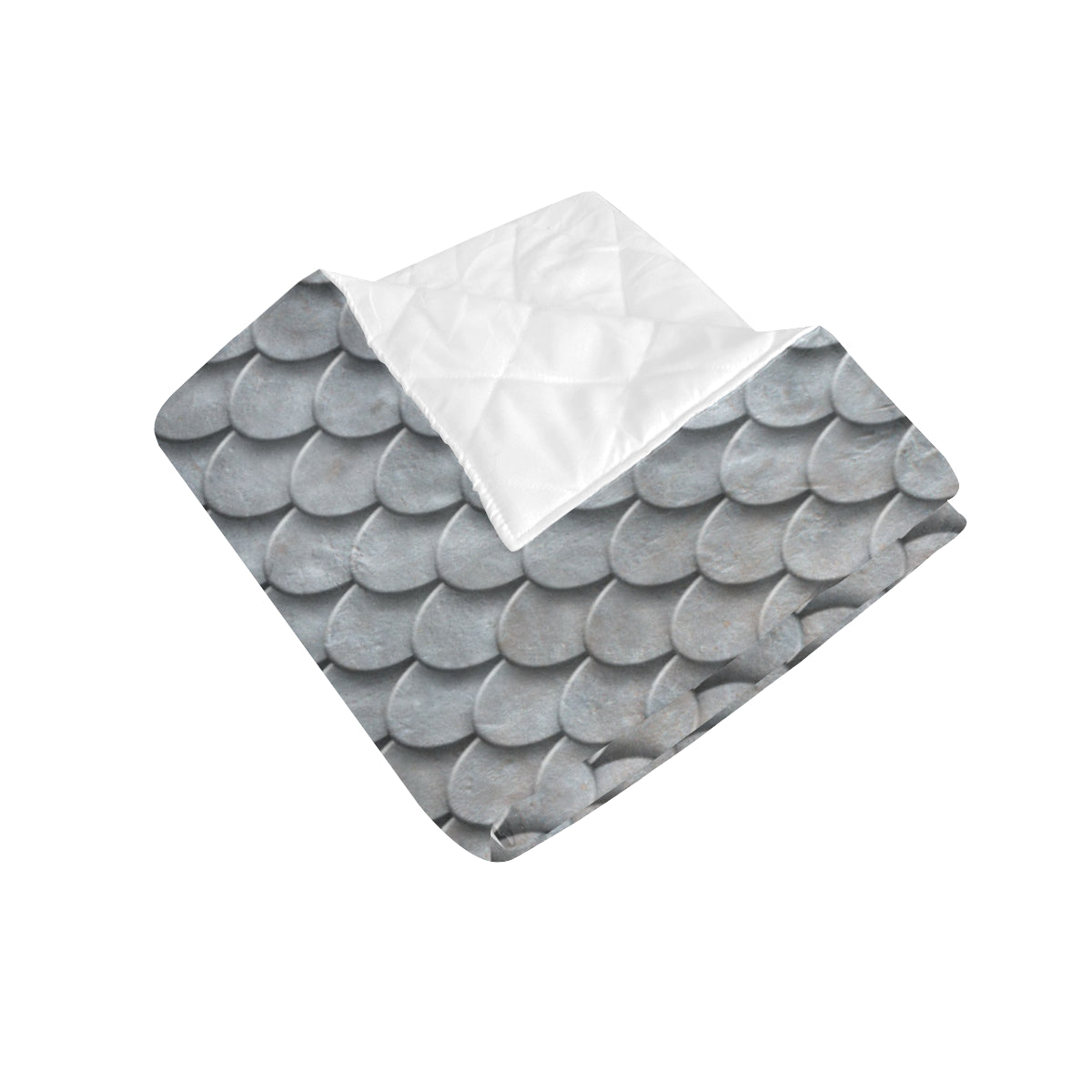 Armor Scales Pattern Print Design 03 Premium Quilt