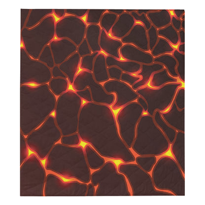 Lava Pattern Print Design 02 Premium Quilt