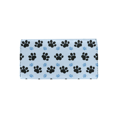 Paw Pattern Print Design A04 Women's Trifold Wallet