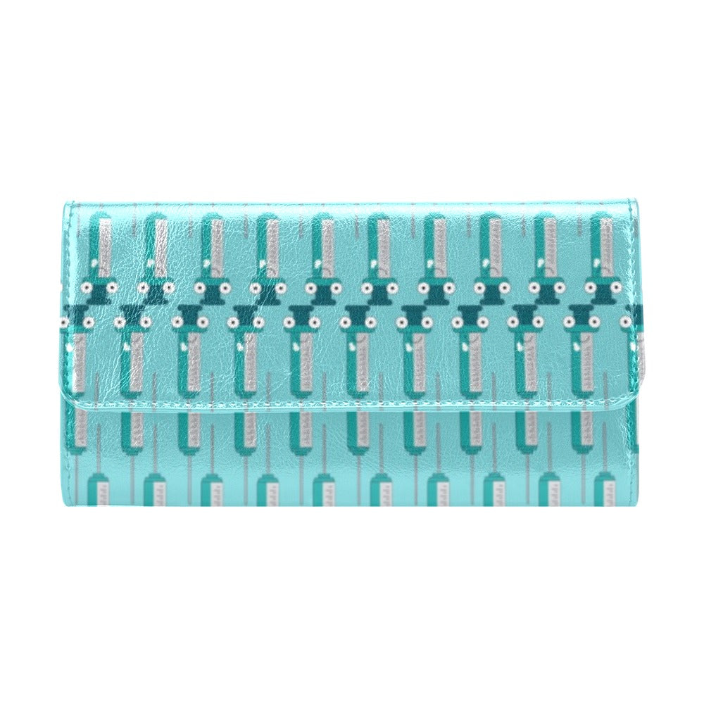 Phlebotomist Concept Design Women's Trifold Wallet