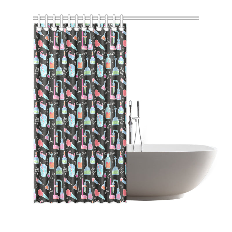 Chemical Pattern Print Design 06 Shower Curtain