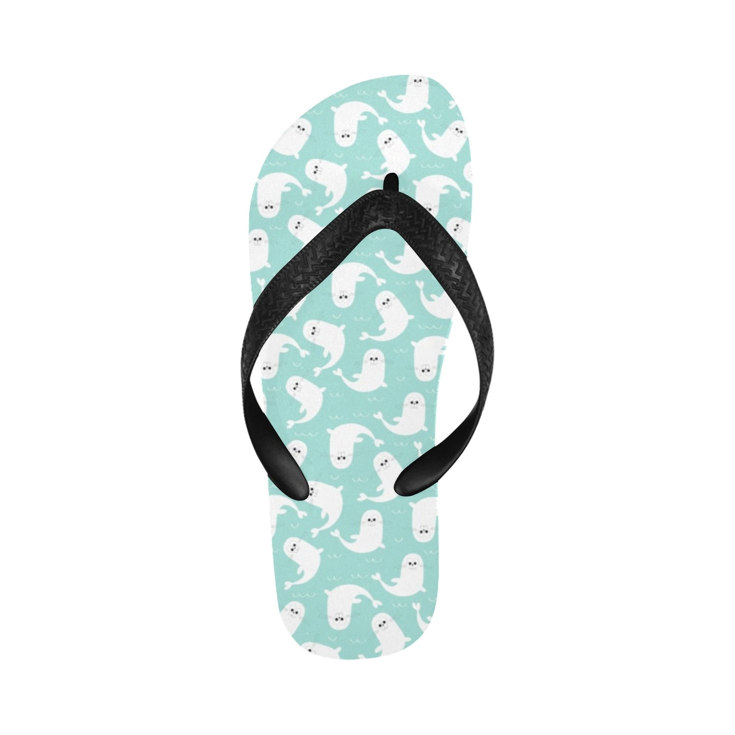 Sea Lion Print Design LKS401 Flip Flops