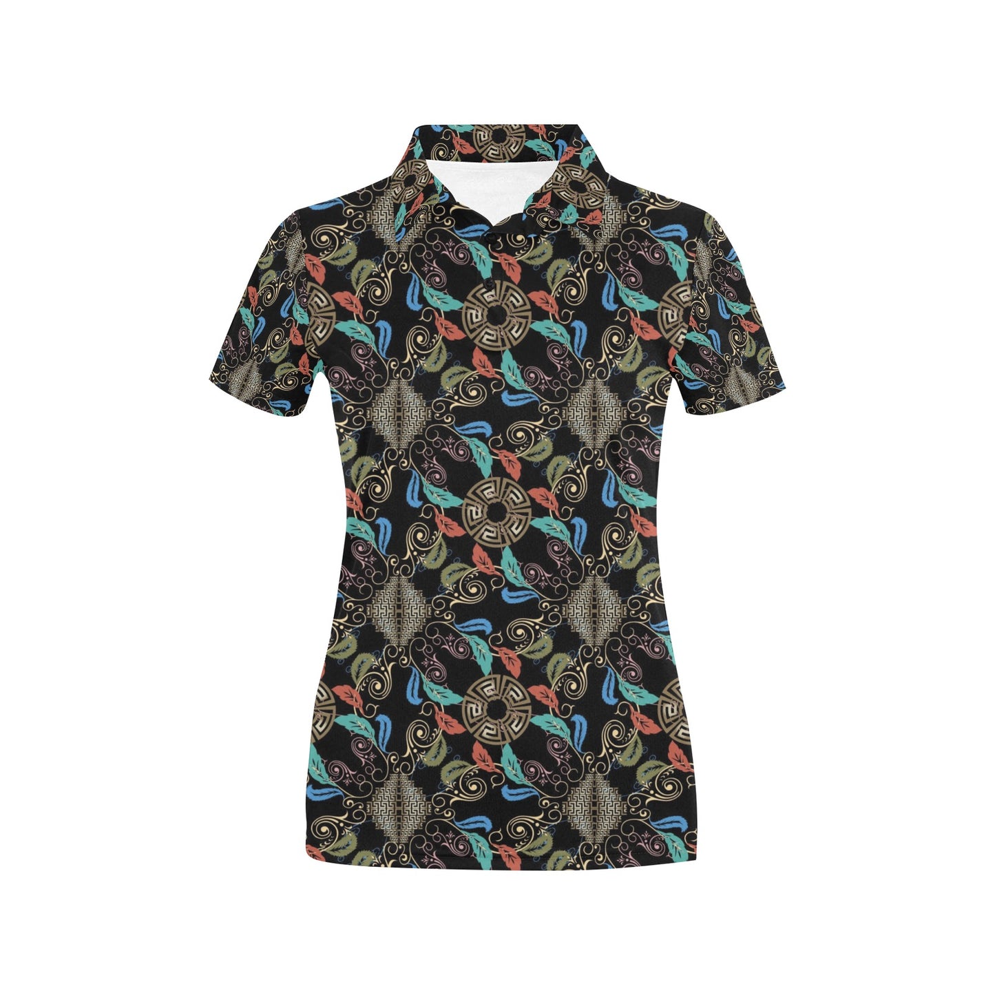Ancient Greek Print Design LKS308 Women's Polo Shirt