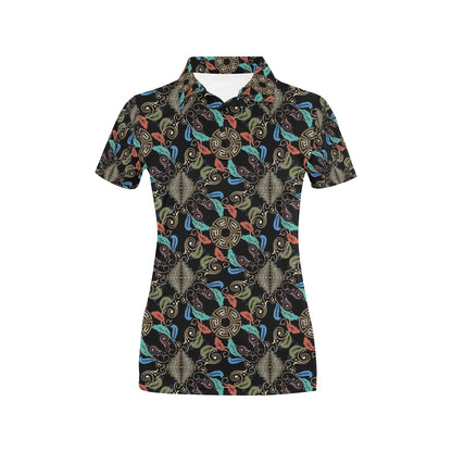Ancient Greek Print Design LKS308 Women's Polo Shirt