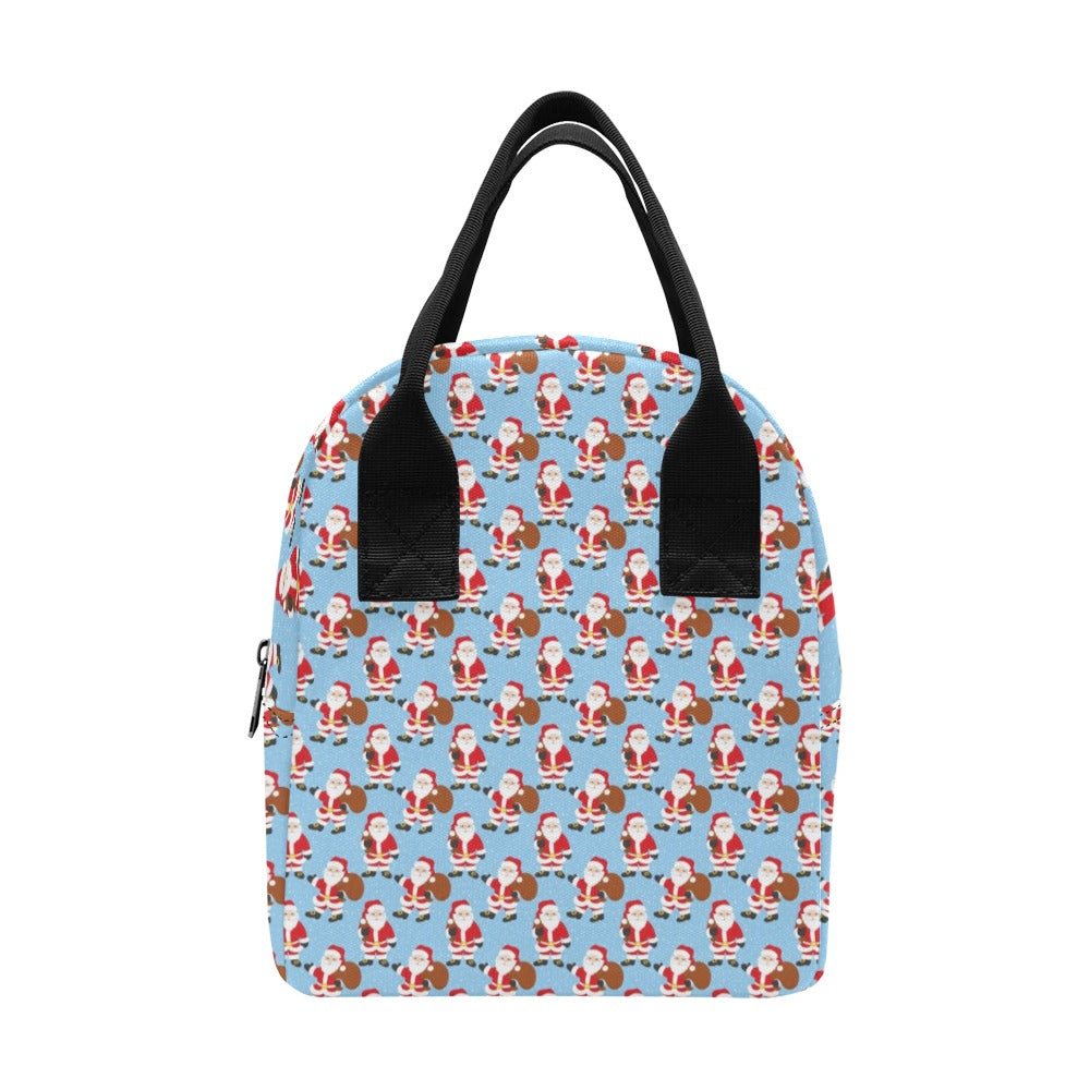 Santa Christmas Themed Print Design LKS305 Insulated Lunch Bag