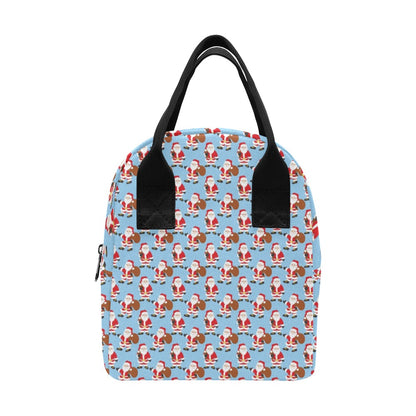 Santa Christmas Themed Print Design LKS305 Insulated Lunch Bag