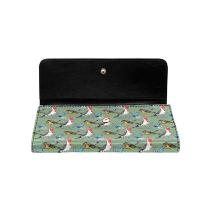 Birds Pattern Print Design 07 Women's Trifold Wallet