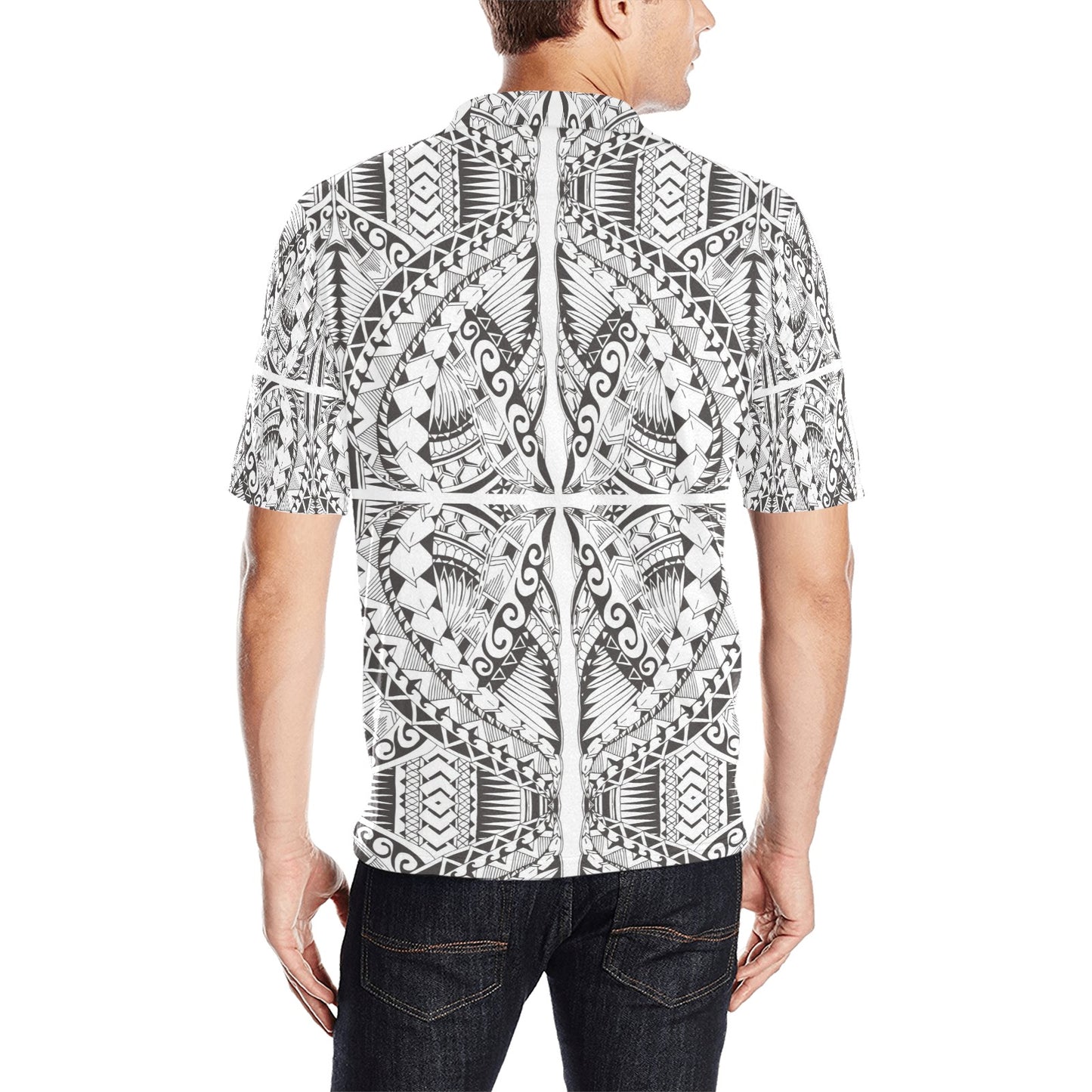 Samoan Style Print Design LKS301 Men Polo Shirt