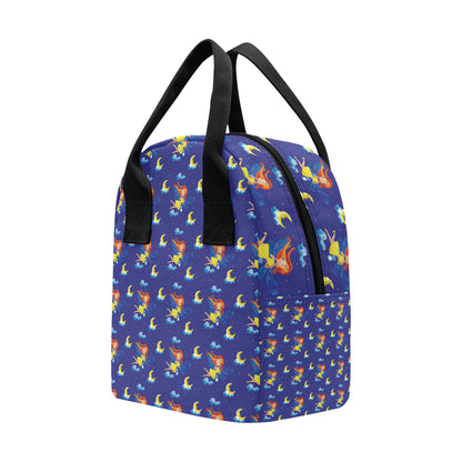 Fairy with Moon Print Pattern Insulated Lunch Bag