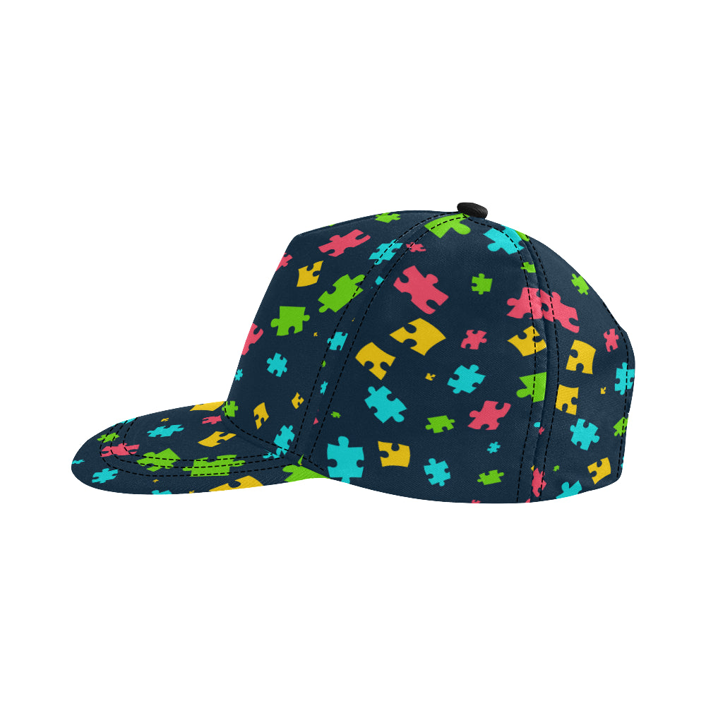 Autism Awareness Colorful Design Print Snapback Cap