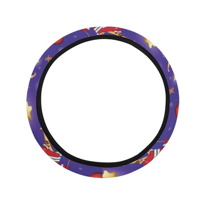Ski Print Design LKS308 Steering Wheel Cover with Elastic Edge